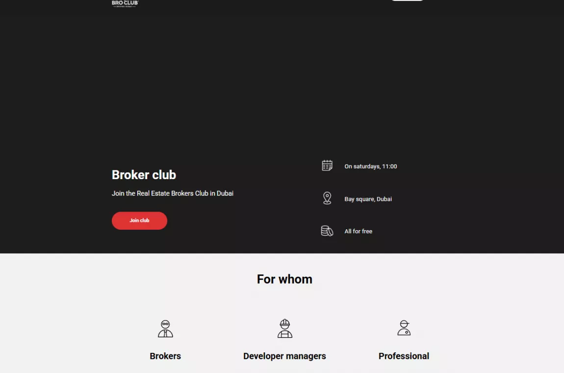 Broker club: Join the Real Estate Brokers Club in Dubai