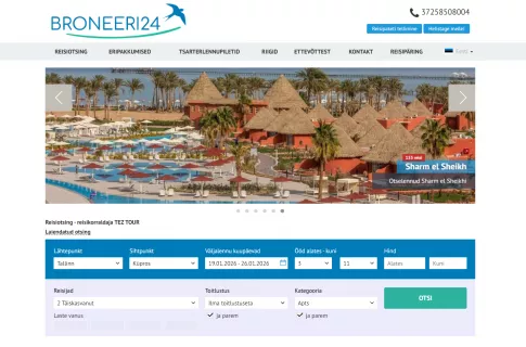 Broneeri24: Advanced Travel Search & Booking Engine for the Estonian Market