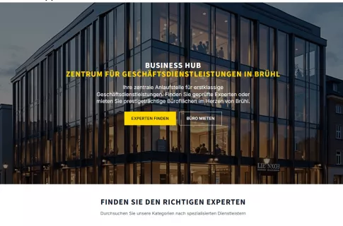 Business Hub Brühl: Expert Directory + Office Space Rental Platform