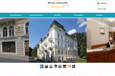 Hotel Westend: Multilingual Hotel Website with Direct Booking & Services Showcase