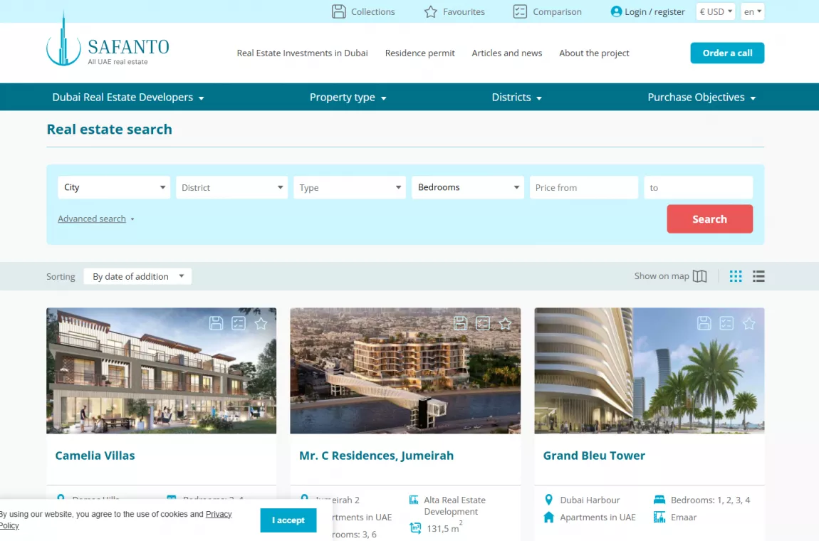 Safanto: Real Estate Search & Investment Portal for the UAE Market