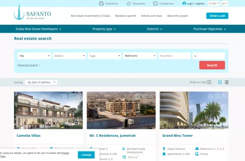 Safanto: Real Estate Search & Investment Portal for the UAE Market