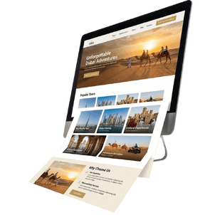 An example of a tour operator website