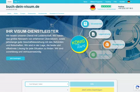 Buch-dein-visum.de: High-Performance Visa & Document Legalization Portal