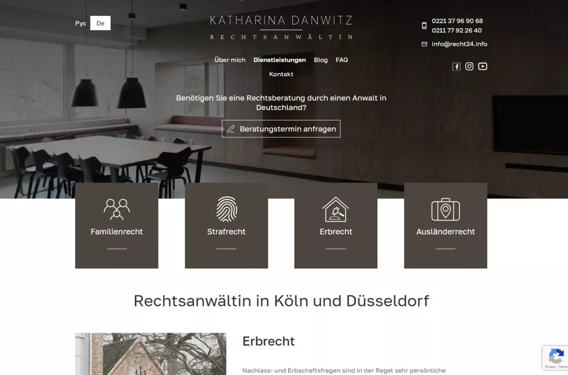 Katharina Danwitz: Professional Legal Services Portal in Germany