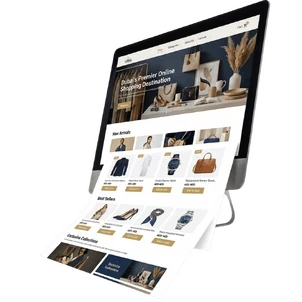 E-commerce website mockup